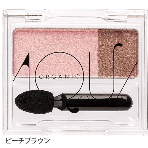 【AQUA・AQUA】オーガニックデュオシャドー＜全7色＞(02 ピーチブラウン)