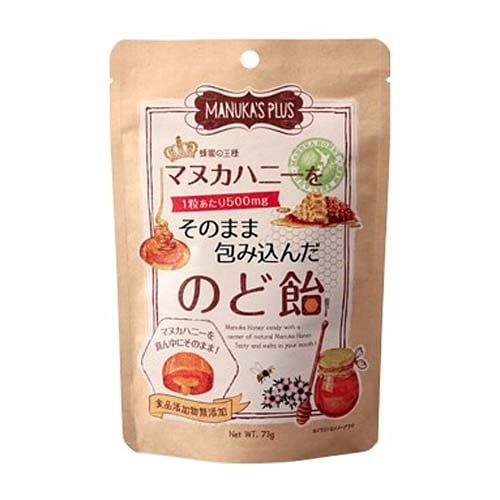 【MANUKA’S PLUS】マヌカハニーをそのまま包み込んだのど飴