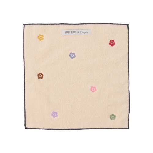 【Biople】＜MARY QUANT×Biople＞タオルハンカチ　アイボリー
