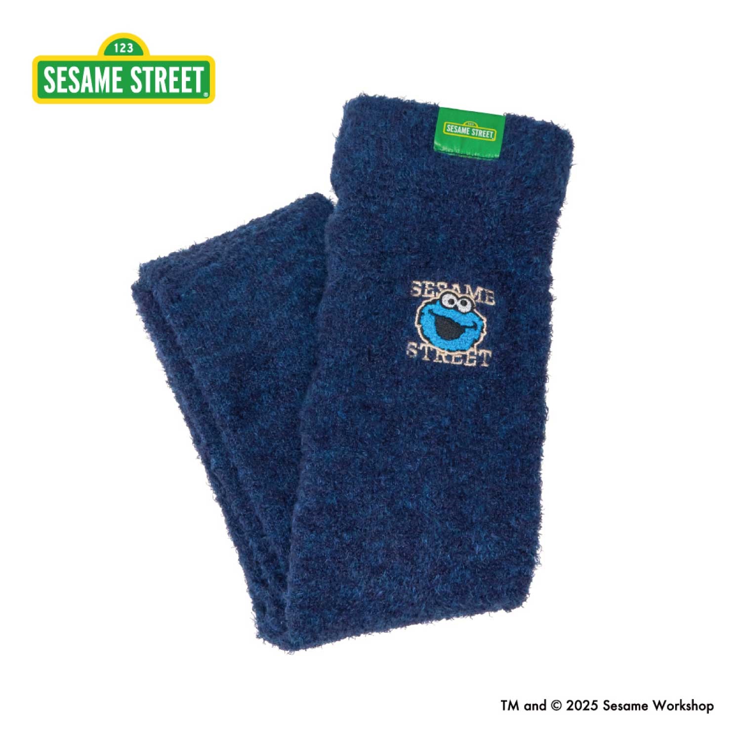 ＜セサミストリート＞もこもこ着圧ナイトレギンス　クッキーモンスター