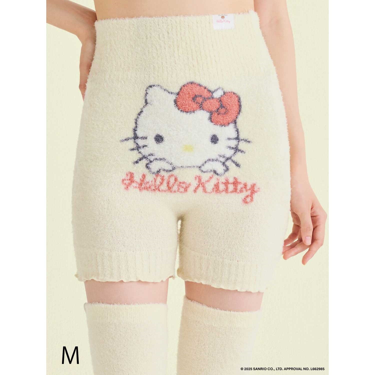 【Ballelite】ハローキティ　もこもこ腹巻付きパンツ　IVR　＜M/L＞M