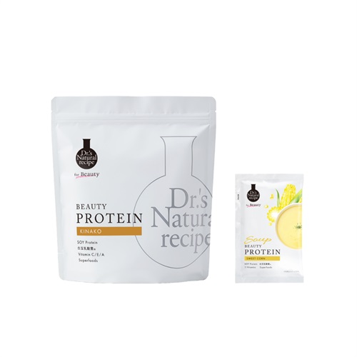 【Dr.'s Natural recipe】【数量限定セット】美容プロテイン（きなこ）＋ランダムスープ個包装