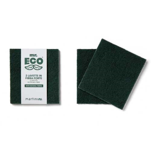 【Mr.ECO】ファイバースポンジ　ハードタイプ（2枚セット）