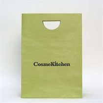 《ラッピングしてお届け》【Cosme Kitchen】 ショッパー(green)