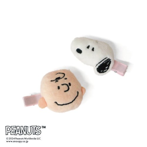 ＜先行予約＞【Cosme Kitchen】PEANUTS ヘアクリップ スヌーピー＆チャーリーブラウン