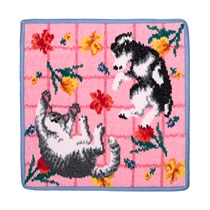 【FEILER】＜FLOWER＞PINK-light blue