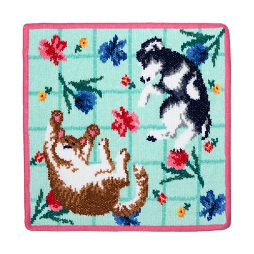 【FEILER】＜FLOWER＞GREEN-pink