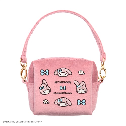 ＜先行予約＞【Cosme Kitchen】＜MY MELODY＞＜KUROMI＞ハンドル付きポーチ＜全2種＞＜MY MELODY＞