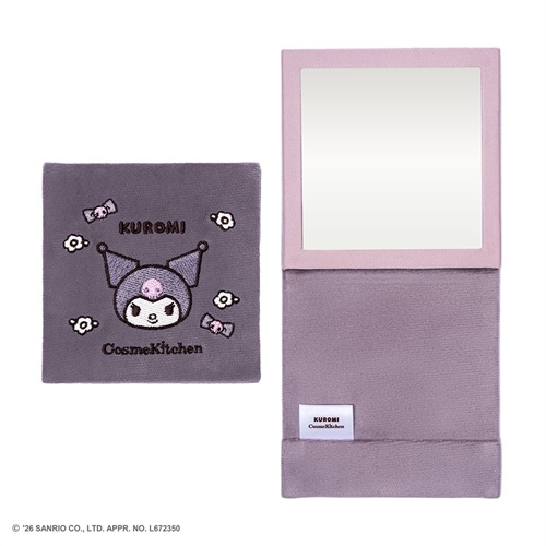 ＜先行予約＞【Cosme Kitchen】＜MY MELODY＞＜KUROMI＞折りたたみミラー＜全2種＞(＜KUROMI＞)