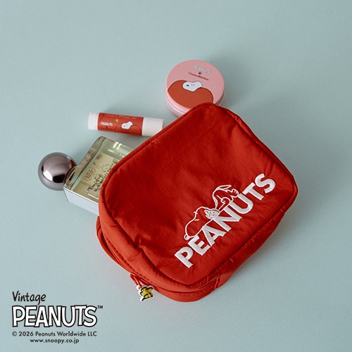 ＜先行予約＞【Cosme Kitchen】＜PEANUTS＞スクエアポーチ