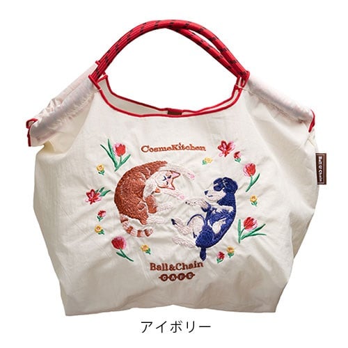 【Ball & Chain】＜FLOWER＞バッグMS＜全2色＞アイボリー