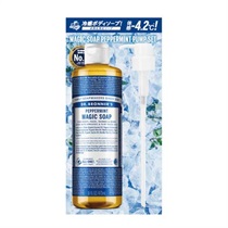 【DR.BRONNER'S】マジックソープペパーミントＭポンプセット
