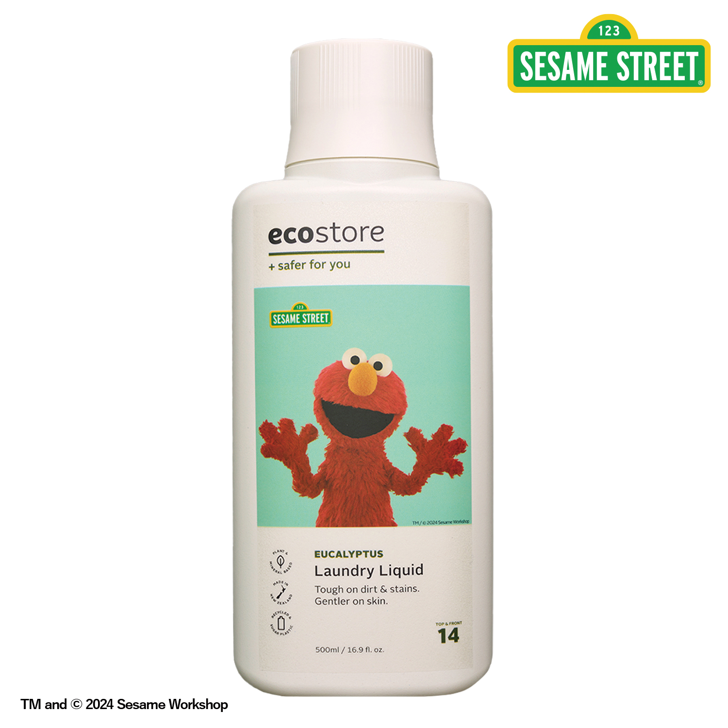 【ecostore】SESAME STREET ランドリーリキッド＜ユーカリ＞ 500mL