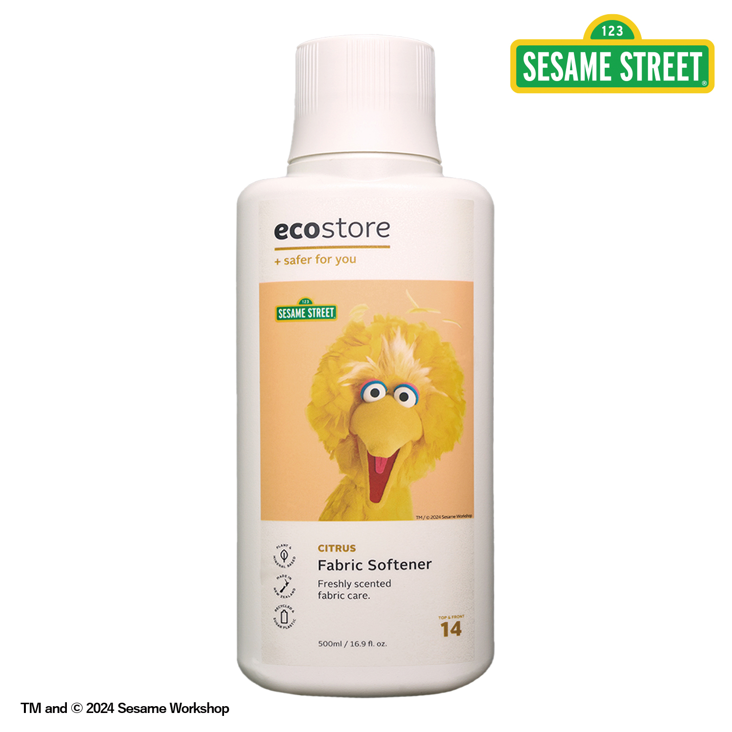 【ecostore】SESAME STREET ファブリックソフナー＜シトラス＞500mL