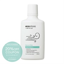 【ecostore】マウスウォッシュ ナチュラルミント 450ml