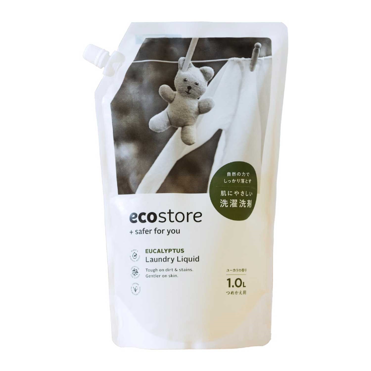 【ecostore】ランドリーリキッド＜ユーカリ＞リフィルパック1L
