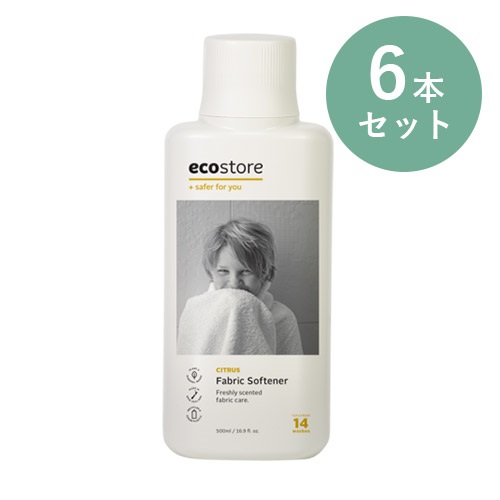 【ecostore】（6本セット）ファブリックソフナー＜シトラス＞ 500mL ※Web限定