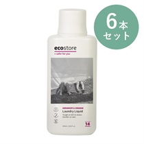 【ecostore】（6本セット）ランドリーリキッド＜ゼラニウム＆オレンジ＞ 500mL ※Web限定
