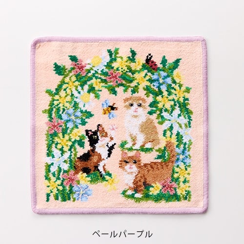 FEILER】ANNIVERSARY KITTEN ハンカチ ペールアプリコット＜全3色＞ ｜｜Cosme Kitchen Webstore( コスメキッチンウェブストア) | ナチュラル＆オーガニックコスメのコスメキッチン