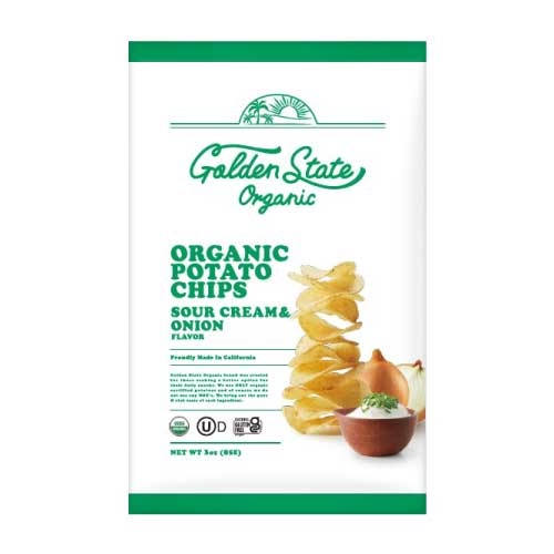 【Golden State Organic】オーガニックポテトチップス　サワークリームオニオン