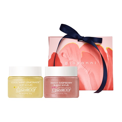 【giovanni】＜FLOWER＞ボディスクラブ mini-twin（ラズベリー・レモネード）