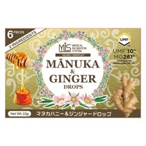 【MANUKA HONEY DROPS】マヌカハニー＆ジンジャードロップ