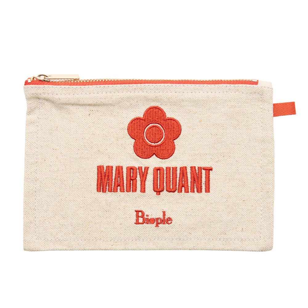 【Biople】＜MARY QUANT×Biople＞フラットポーチ オレンジ
