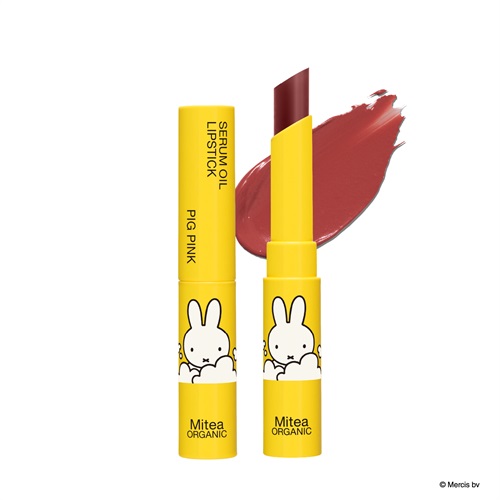 【Mitea ORGANIC】＜miffy2026＞セラムオイルリップスティック　［01,05,07］(ピグピンク（発色タイプ）)
