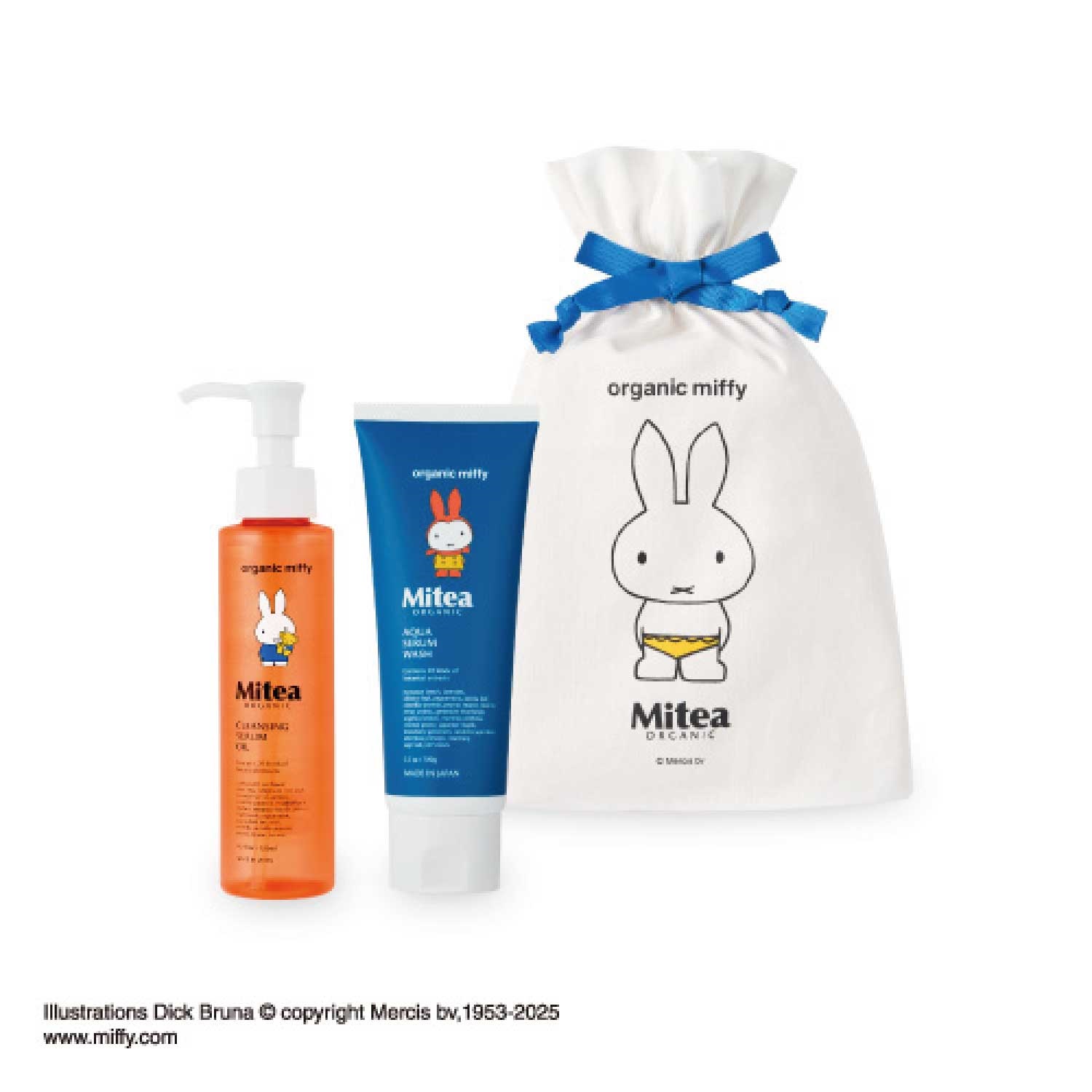 ＜先行予約＞＜数量限定・miffyデザイン＞【Mitea ORGANIC】美容洗顔セット（無料特典巾着付き）6月中旬発送