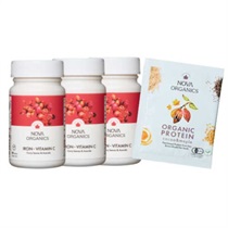 【NOVA ORGANICS】鉄×プロテイン 集中ケアキット（数量限定30セット）