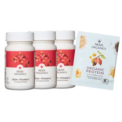【NOVA ORGANICS】鉄×プロテイン 集中ケアキット（数量限定30セット）