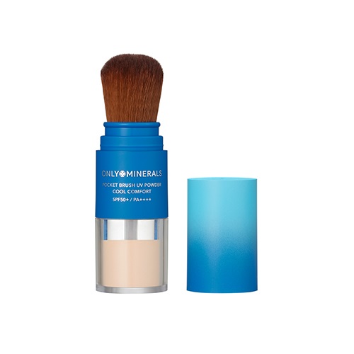 【ONLY MINERALS】ポケットブラシUVパウダー クールコンフォート　EX01 ナチュラル