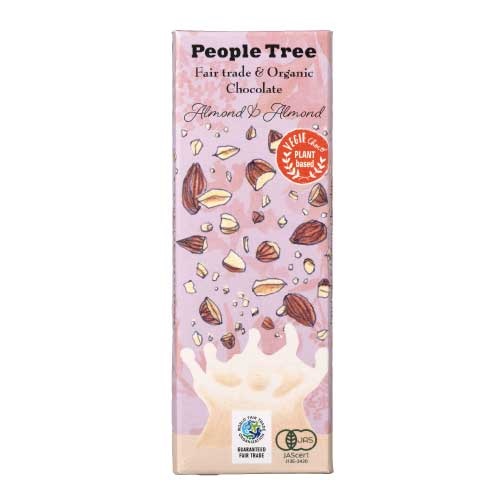 【People Tree】板チョコ・オーガニック　アーモンド＆アーモンド
