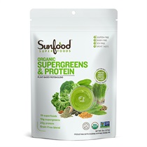 【Sunfood SUPERFOODS】オーガニック スーパーグリーンズ& プロテイン