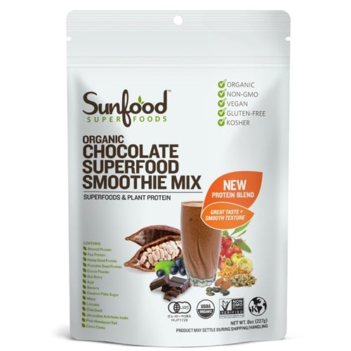 【Sunfood SUPERFOODS】オーガニック チョコレート スーパーフード スムージーミックス