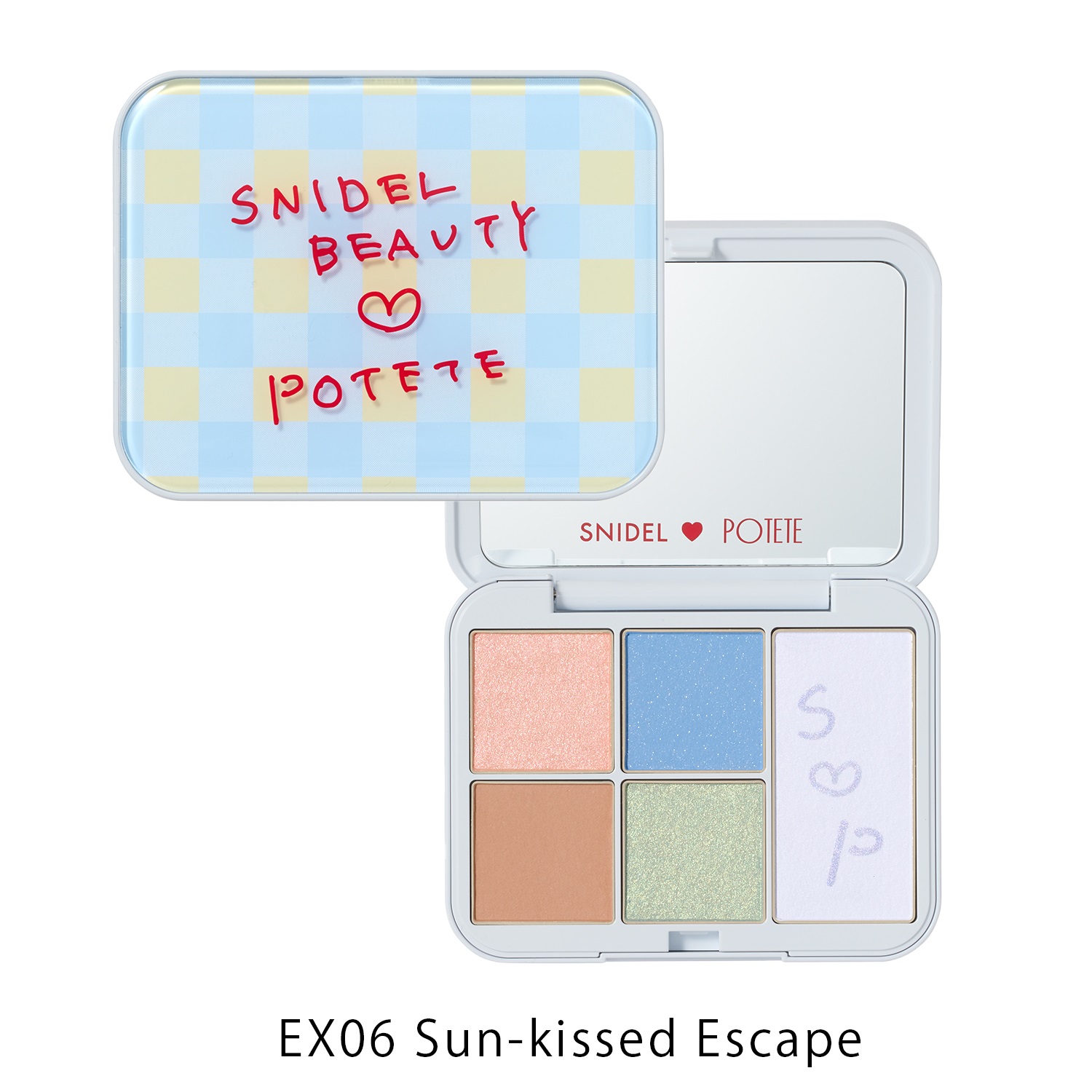 【SNIDEL BEAUTY】 フェイス スタイリスト n［02,EX06］（巾着付）＜POTETE collaboration＞EX06 Sun-kissed Escape