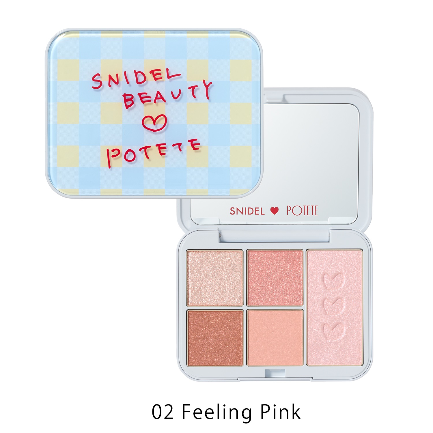 【SNIDEL BEAUTY】 フェイス スタイリスト n［02,EX06］（巾着付）＜POTETE collaboration＞02 Feeling Pink