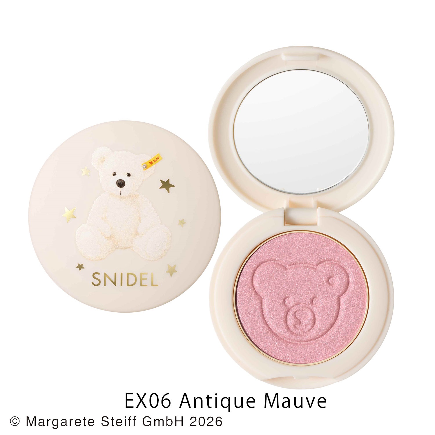 《予約開始》10月16日(金)10時～【SNIDEL BEAUTY】 スキン グロウ ブラッシュ n［EX06,EX07］＜Steiff collaboration＞(EX06 Antique Mauve-（10月下旬発送予定）)