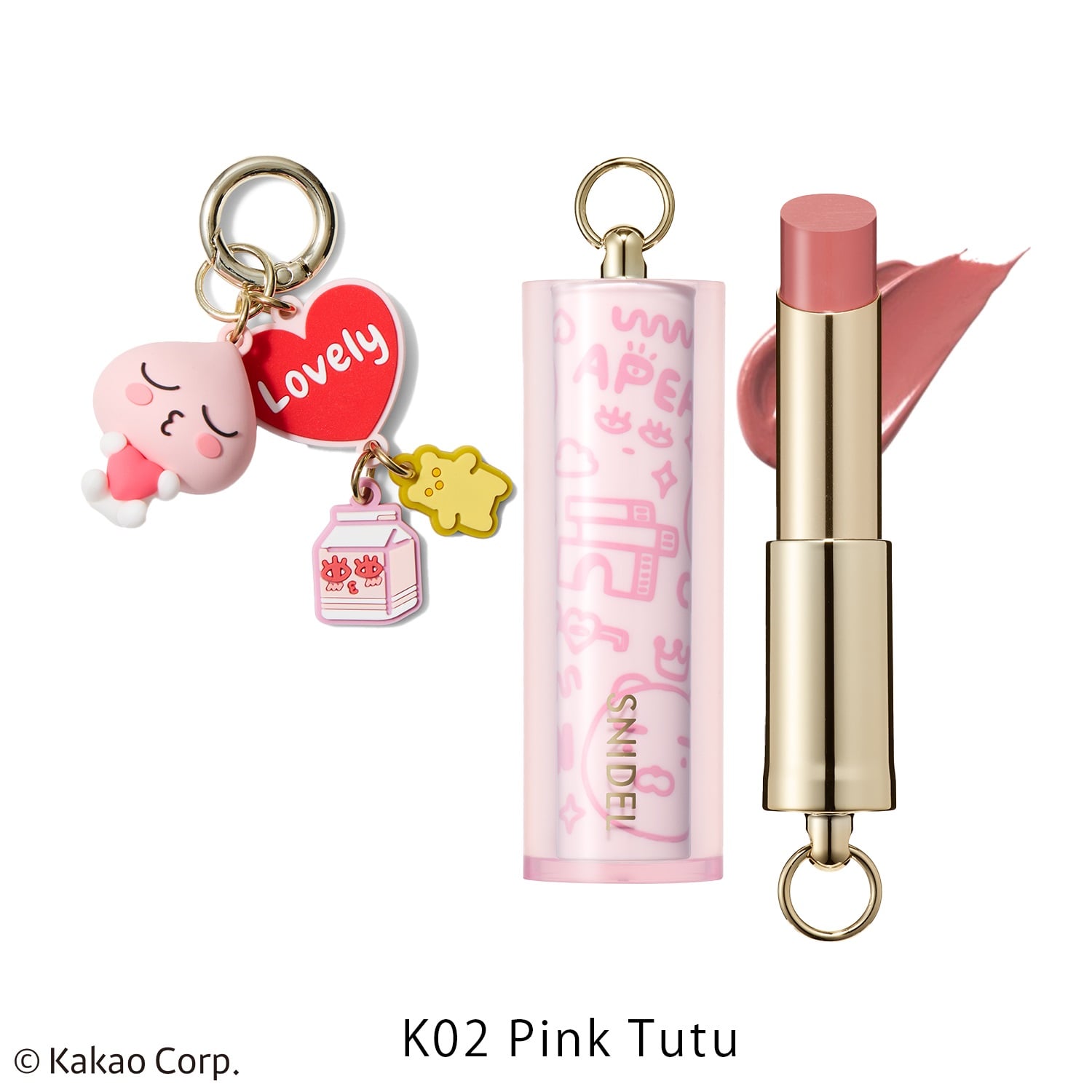 【SNIDEL BEAUTY】ルージュ クチュール［K01,K02］＜Kakao Friends Collection＞K02 Pink Tutu〈既存色07番〉