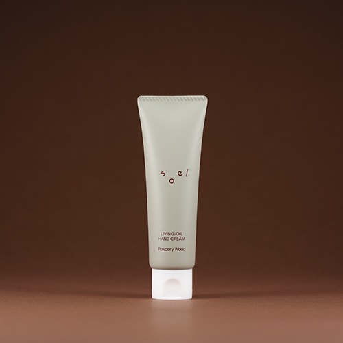 【soel】リビングオイル ハンドクリーム パウダリーウッド