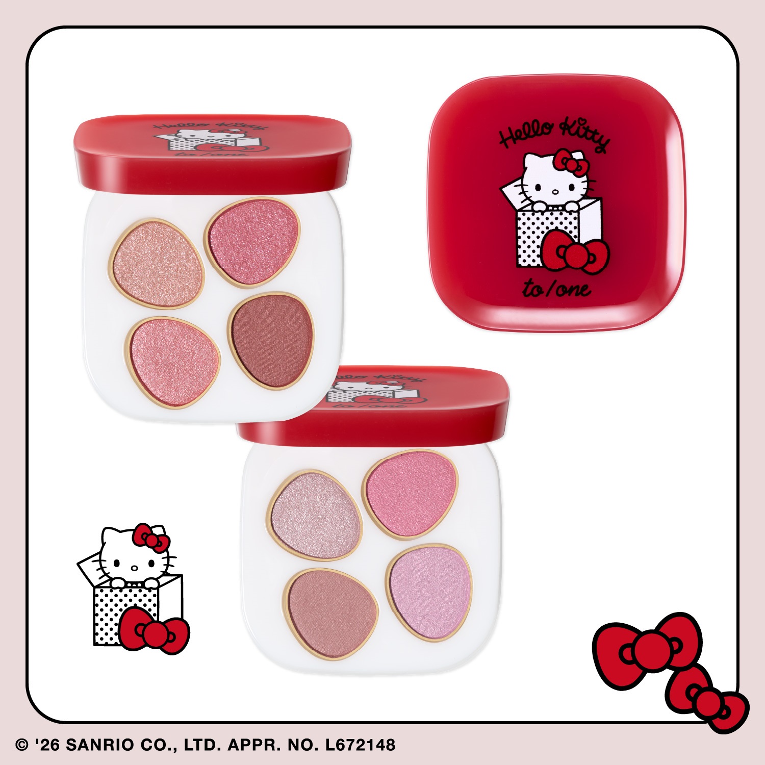 先行予約＞【to/one】＜Hello Kitty＞ペタル フロート アイパレット