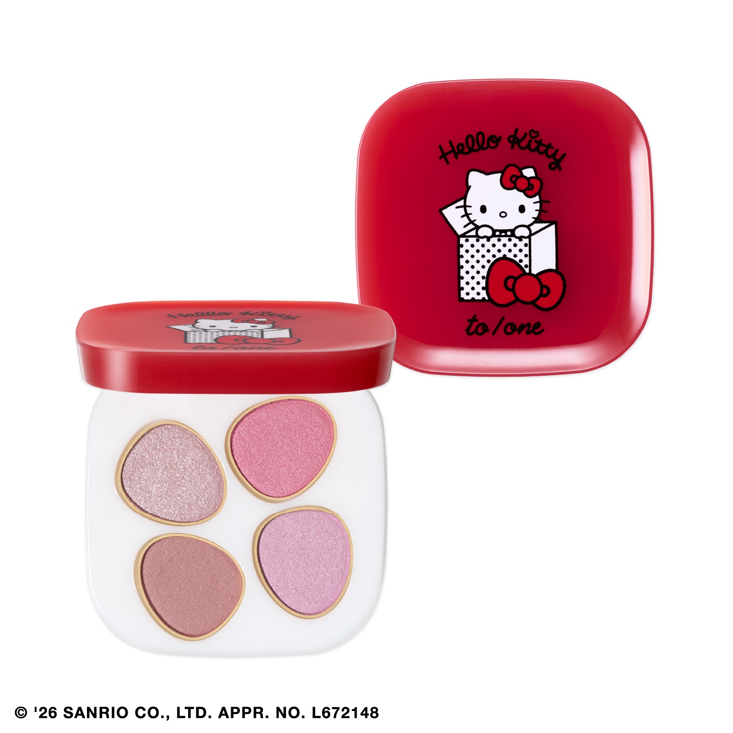 ＜先行予約＞【to/one】＜Hello Kitty＞ペタル フロート アイパレット［EX13,EX14］(EX14 Sweet Surprise-（11月上旬発送予定）)