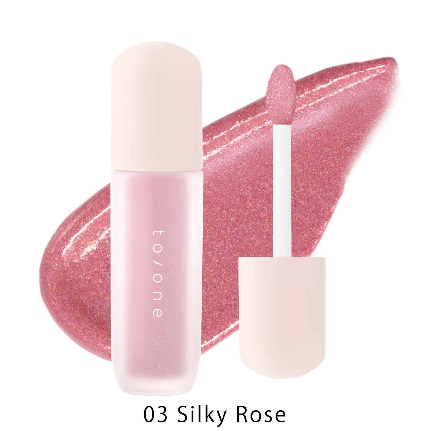 【to/one】ルミナス グロウ リキッド［01～03］(03 Silky Rose)