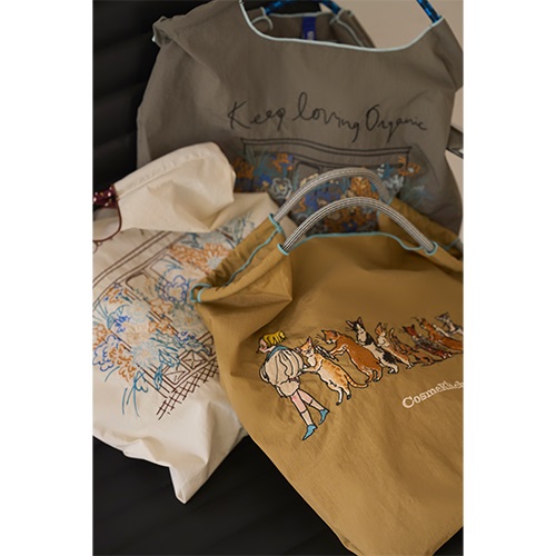 Ball & Chain】Cosme Kitchen Flower エコバックWH ｜バッグ