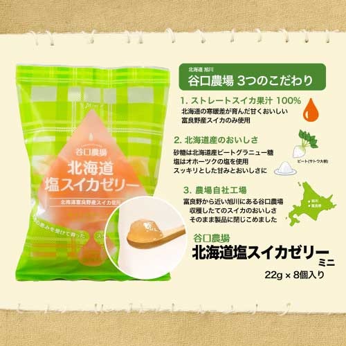 谷口農場】北海道 塩スイカゼリー ｜お菓子｜MASH GO GREEN STORE